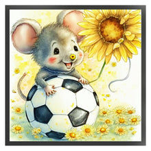 Load image into Gallery viewer, World Cup Zodiac-January Rat - 25*25CM 18CT Stamped Cross Stitch
