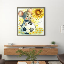 Load image into Gallery viewer, World Cup Zodiac-January Rat - 25*25CM 18CT Stamped Cross Stitch
