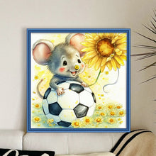 Load image into Gallery viewer, World Cup Zodiac-January Rat - 25*25CM 18CT Stamped Cross Stitch
