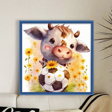 Load image into Gallery viewer, World Cup Zodiac - February Ox - 25*25CM 18CT Stamped Cross Stitch
