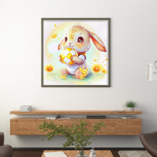 Load image into Gallery viewer, World Cup Zodiac-April Rabbit - 25*25CM 18CT Stamped Cross Stitch
