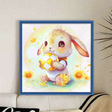 Load image into Gallery viewer, World Cup Zodiac-April Rabbit - 25*25CM 18CT Stamped Cross Stitch
