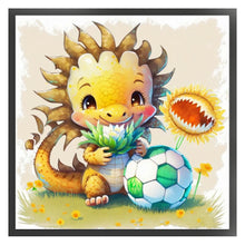 Load image into Gallery viewer, World Cup Zodiac-May Dragon - 25*25CM 18CT Stamped Cross Stitch
