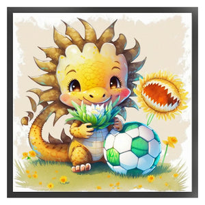 World Cup Zodiac-May Dragon - 25*25CM 18CT Stamped Cross Stitch