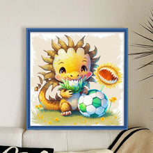 Load image into Gallery viewer, World Cup Zodiac-May Dragon - 25*25CM 18CT Stamped Cross Stitch
