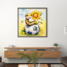 Load image into Gallery viewer, World Cup Zodiac-June Snake - 25*25CM 18CT Stamped Cross Stitch
