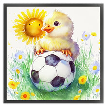 Load image into Gallery viewer, World Cup Zodiac - October Rooster - 25*25CM 18CT Stamped Cross Stitch
