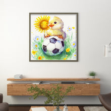 Load image into Gallery viewer, World Cup Zodiac - October Rooster - 25*25CM 18CT Stamped Cross Stitch
