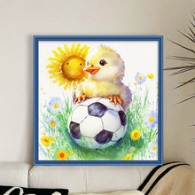 Load image into Gallery viewer, World Cup Zodiac - October Rooster - 25*25CM 18CT Stamped Cross Stitch
