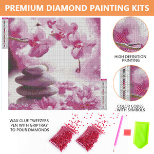 Hibiscus 40*50CM(Canvas) Full Square Drill Diamond Painting
