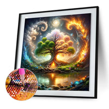 Load image into Gallery viewer, The Gorgeous Tree Of Life In The Middle Of The Lake 30*30CM(Canvas) Full Round Drill Diamond Painting
