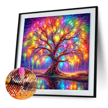 Load image into Gallery viewer, Colorful Tree Of Life By The Lake 30*30CM(Canvas) Full Round Drill Diamond Painting
