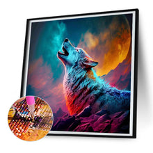 Load image into Gallery viewer, Howling Wolf 30*30CM(Canvas) Full Round Drill Diamond Painting
