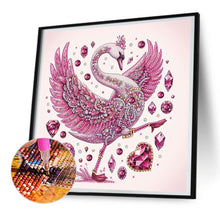 Load image into Gallery viewer, Pink Swan 30*30CM(Canvas) Partial Special Shaped Drill Diamond Painting
