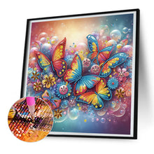 Load image into Gallery viewer, Butterfly 30*30CM(Canvas) Partial Special Shaped Drill Diamond Painting
