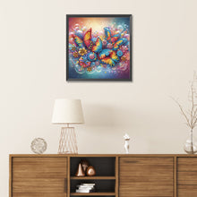 Load image into Gallery viewer, Butterfly 30*30CM(Canvas) Partial Special Shaped Drill Diamond Painting
