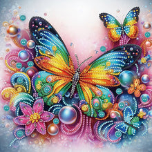 Load image into Gallery viewer, Butterfly 30*30CM(Canvas) Partial Special Shaped Drill Diamond Painting
