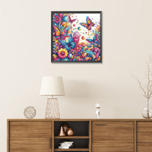 Load image into Gallery viewer, Butterfly 30*30CM(Canvas) Partial Special Shaped Drill Diamond Painting
