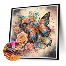 Load image into Gallery viewer, Butterfly 30*30CM(Canvas) Partial Special Shaped Drill Diamond Painting
