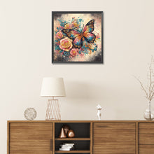 Load image into Gallery viewer, Butterfly 30*30CM(Canvas) Partial Special Shaped Drill Diamond Painting
