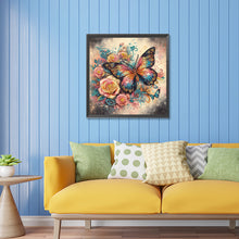 Load image into Gallery viewer, Butterfly 30*30CM(Canvas) Partial Special Shaped Drill Diamond Painting
