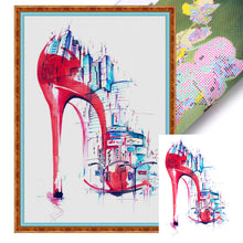 Load image into Gallery viewer, Simple Strokes Of High Heels In The City - 35*50CM 14CT Stamped Cross Stitch
