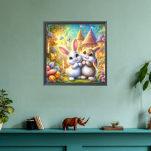 Load image into Gallery viewer, Two Rabbits 30*30CM(Canvas) Full Round Drill Diamond Painting
