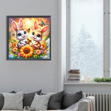 Load image into Gallery viewer, Two Rabbits 30*30CM(Canvas) Full Round Drill Diamond Painting
