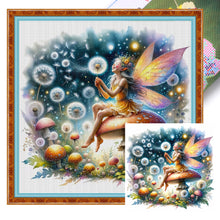 Load image into Gallery viewer, Elf On The Mushroom - 40*40CM 11CT Stamped Cross Stitch
