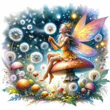 Load image into Gallery viewer, Elf On The Mushroom - 40*40CM 11CT Stamped Cross Stitch

