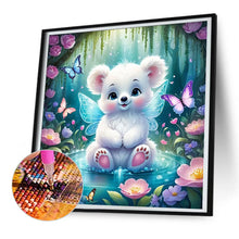 Load image into Gallery viewer, Garden Butterfly Bear 30*30CM(Canvas) Full Round Drill Diamond Painting
