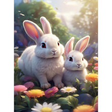 Load image into Gallery viewer, Garden Rabbit 30*40CM(Canvas) Full Round Drill Diamond Painting
