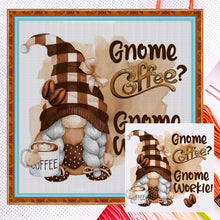 Load image into Gallery viewer, Coffee Gnome - 40*40CM 11CT Counted Cross Stitch
