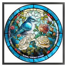 Load image into Gallery viewer, Glass Painting-Birds And Flowers - 40*40CM 11CT Stamped Cross Stitch
