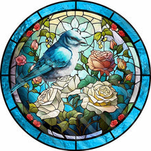 Load image into Gallery viewer, Glass Painting-Birds And Flowers - 40*40CM 11CT Stamped Cross Stitch
