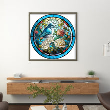 Load image into Gallery viewer, Glass Painting-Birds And Flowers - 40*40CM 11CT Stamped Cross Stitch
