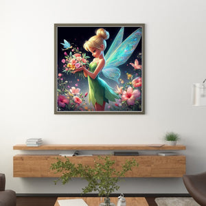 Tinker Bell - 40*40CM 11CT Stamped Cross Stitch