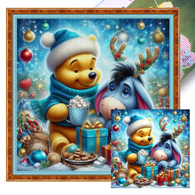 Load image into Gallery viewer, Winnie The Pooh And Eeyore In Winter - 40*40CM 11CT Stamped Cross Stitch
