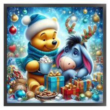 Load image into Gallery viewer, Winnie The Pooh And Eeyore In Winter - 40*40CM 11CT Stamped Cross Stitch
