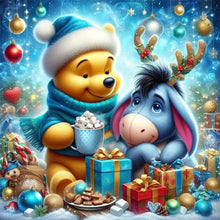 Load image into Gallery viewer, Winnie The Pooh And Eeyore In Winter - 40*40CM 11CT Stamped Cross Stitch
