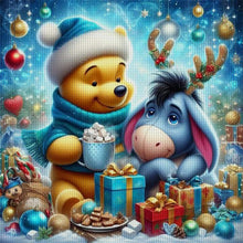 Load image into Gallery viewer, Winnie The Pooh And Eeyore In Winter - 40*40CM 11CT Stamped Cross Stitch
