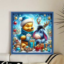Load image into Gallery viewer, Winnie The Pooh And Eeyore In Winter - 40*40CM 11CT Stamped Cross Stitch
