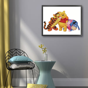 Winnie The Pooh And His Friends - 50*40CM 11CT Stamped Cross Stitch