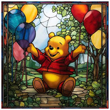 Load image into Gallery viewer, Glass Painting-Winnie The Pooh - 40*40CM 11CT Stamped Cross Stitch
