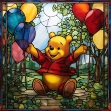 Load image into Gallery viewer, Glass Painting-Winnie The Pooh - 40*40CM 11CT Stamped Cross Stitch
