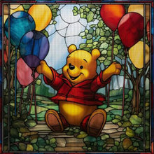 Load image into Gallery viewer, Glass Painting-Winnie The Pooh - 40*40CM 11CT Stamped Cross Stitch
