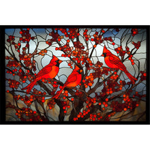 Load image into Gallery viewer, Glass Painting - Cardinal - 60*40CM 11CT Stamped Cross Stitch
