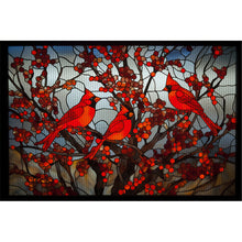 Load image into Gallery viewer, Glass Painting - Cardinal - 60*40CM 11CT Stamped Cross Stitch
