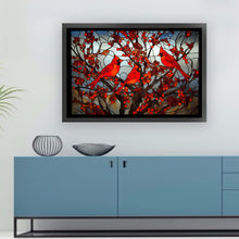 Load image into Gallery viewer, Glass Painting - Cardinal - 60*40CM 11CT Stamped Cross Stitch
