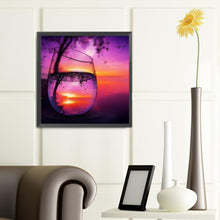 Load image into Gallery viewer, The View In The Cup 40*40CM(Canvas) Full Round Drill Diamond Painting
